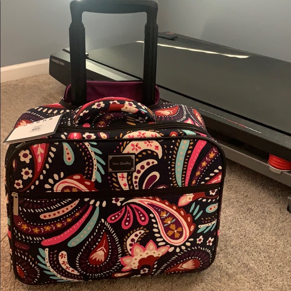 Vera Bradley suit case and travel blanket